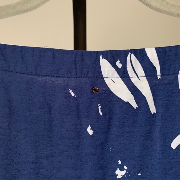 SOLD CUYANA Womens Medium Drawstring Blue Dress - Picture 9 of 11